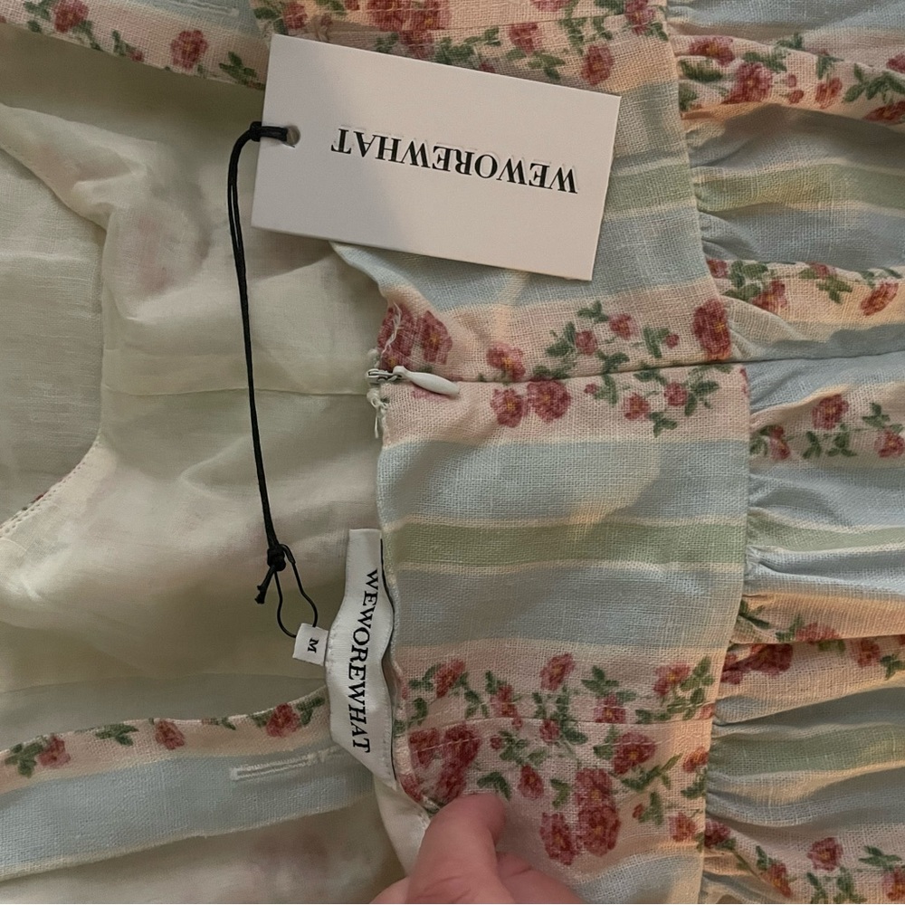 Floral striped dress